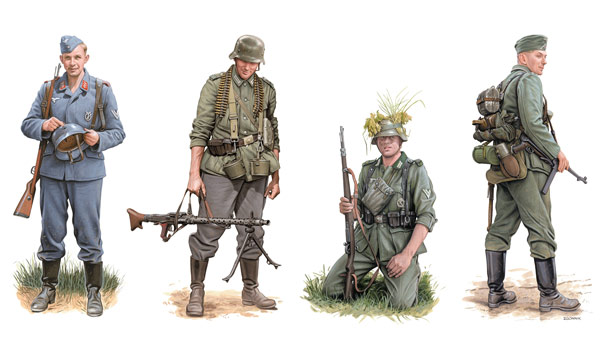Dragon Soldats Allemands Kharkov 1942