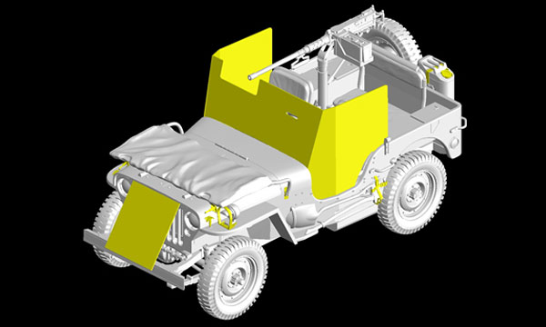 Dragon 1/4 Ton 4x4 Truck Blind&eacute; 3in1