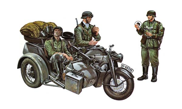 Italeri Z&uuml;ndapp KS750 et Sidecar