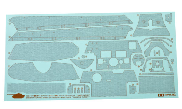 Tamiya Stickers Zimmerit King Tiger P.