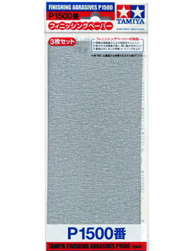 Tamiya Papier abrasif P1500 x3         