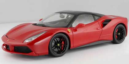 BBurago Ferrari 488 GTB rouge