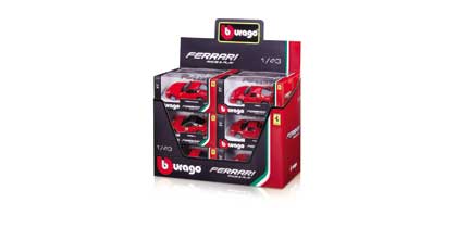 BBurago Ferrari  Pr&eacute;sentoir de 12p