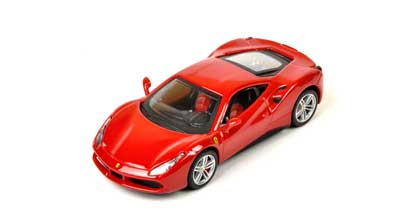 BBurago Ferrari 488 GTB rouge
