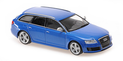 Maxichamps Audi rs 6 avant bleu met 2007 