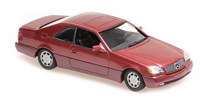 Maxichamps Merc.600sec coupe rouge 92