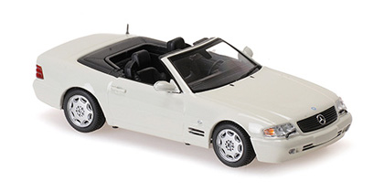 Maxichamps Merc.sl (r129) blanc 1999 