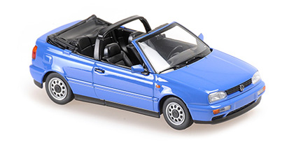 Maxichamps Vw golf cabriolet bleu 1997 