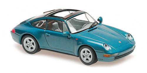 Maxichamps Porsche 911 targa bleu 1995 