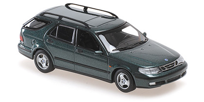 Maxichamps Saab 9-5 break vert met 1999 