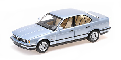 Minichamps Bmw 535i(e34) bleu met 1988 
