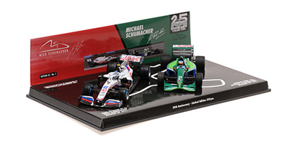 Minichamps 2 car set Schum. Belgique