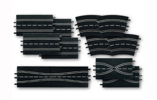 Carrera Kit droites,chgt,chic,crb 2/30&deg;
