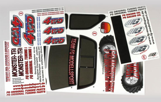 FG Autocollants Truck 4wd