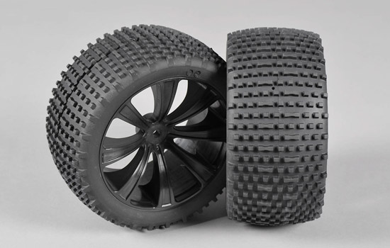 FG Pneu Truggy Pin 185 M coll&eacute; (2p)