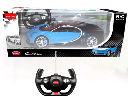 Rastar Bugatti Chiron bleue 