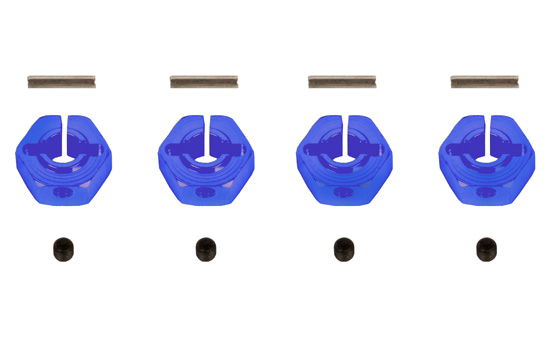 T2M Carr&eacute; de roues alu Bleu 12mm