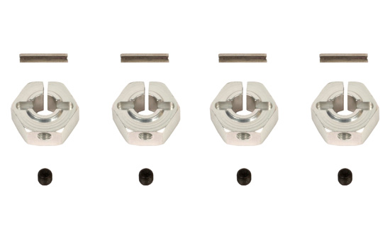 T2M Carr&eacute; de roues alu gris 12mm (4p)