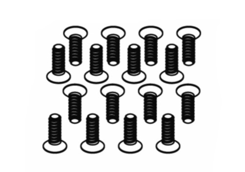 T2M Vis t&ecirc;te frais&eacute;e 3x10mm (16p)
