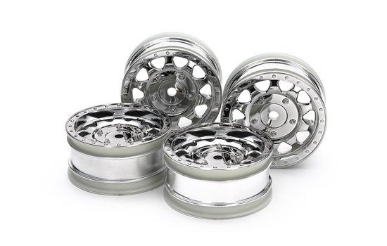 Tamiya Jantes chrom&eacute;es (4pcs)  BBX