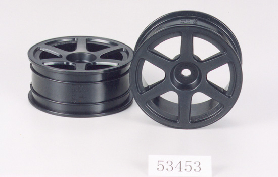 Tamiya Jantes 6 b&acirc;tons 24,6mm noires