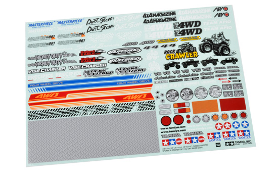 Tamiya Stickers sponsors off-road