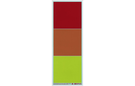 Tamiya Stickers color&eacute;s rouge/orange/jaune