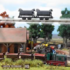 Busch 2 wagons &agrave; benne basculante