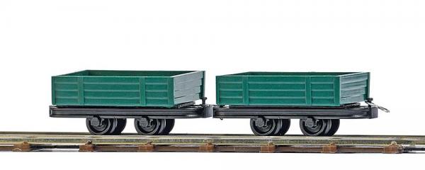 Busch 2 wagons &agrave; ridelles basses