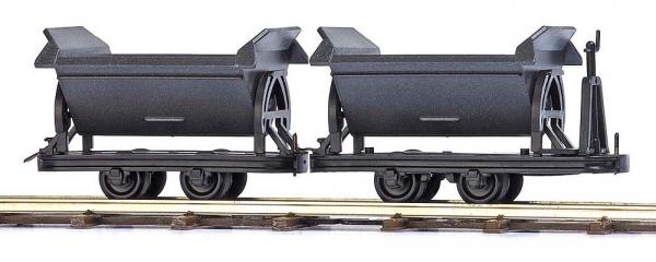 Busch 2 wagons &agrave; bennes basculante