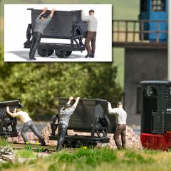 Busch As vider un wagonnet
