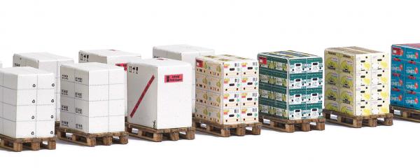 Busch Palettes avec cartons
