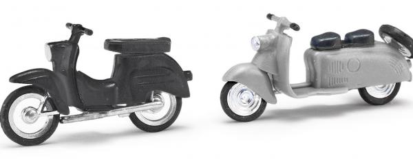 Busch Scooter gris clair/noir

