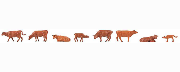 Faller 8 Vaches rouges