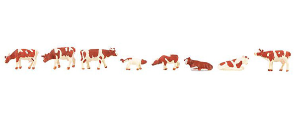 Faller Vaches tachet&eacute;es brunes