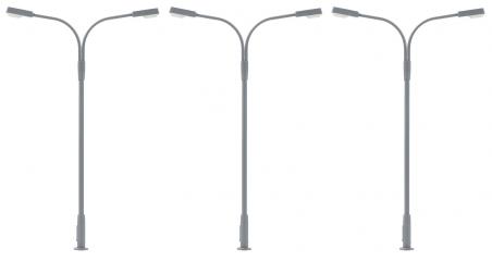 Faller Lampadaire de rue LED deux bras