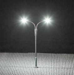 Faller Led lampadaire courb&eacute; double