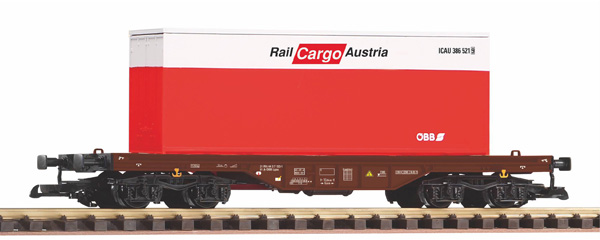 PIKO Wagon Plat avec Container &Ouml;BB 