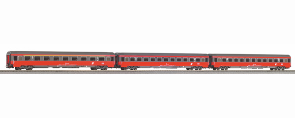 PIKO Set 3 voit. exp Eurof. 1cl + 2 2cl