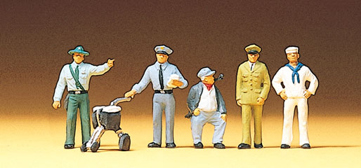 Preiser diff&eacute;rentes professions