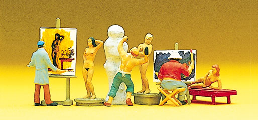 Preiser peintre sculpteur et mod&egrave;le