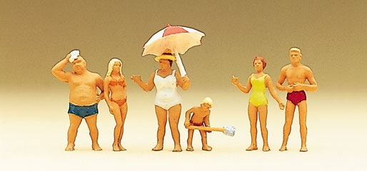 Preiser famille &agrave; la mer