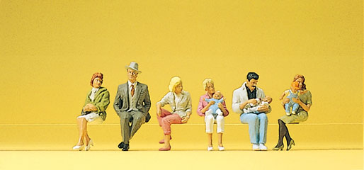 Preiser personnages assis