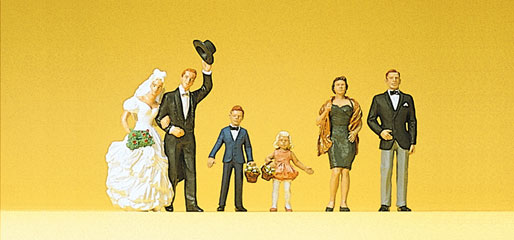 Preiser mari&eacute;s et invit&eacute;s