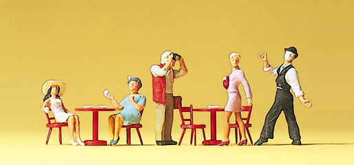 Preiser mimes et consommateurs