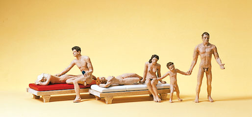 Preiser couples &agrave; la plage