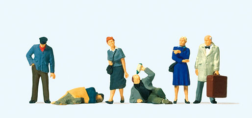 Preiser &agrave; la gare