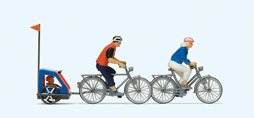 Preiser famille &agrave; v&eacute;lo