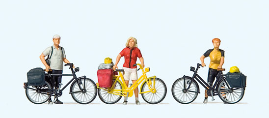 Preiser Cyclistes en v&ecirc;tements de sport