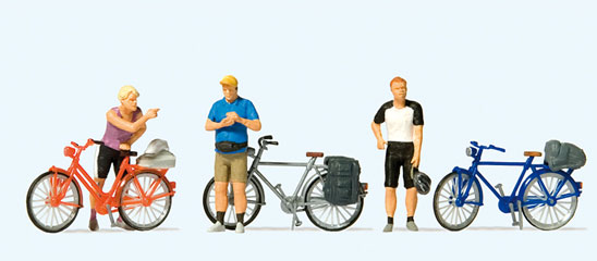 Preiser Cyclistes en v&ecirc;tements de sport